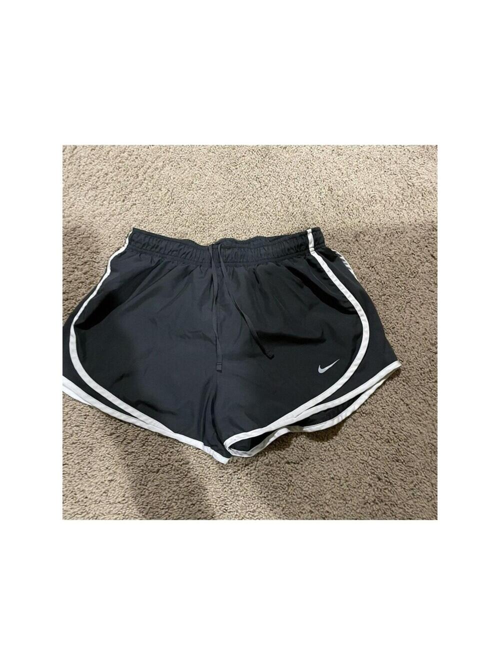 Women’a Nike Running Shorts Black With Built In M Medium